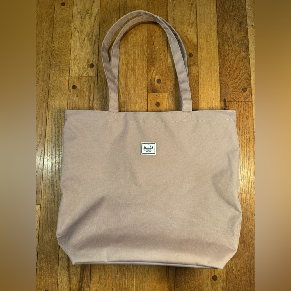 Herschel Supply Co. Mauve Ash Rose Canvas Tote Bag Laptop Travel Shopper